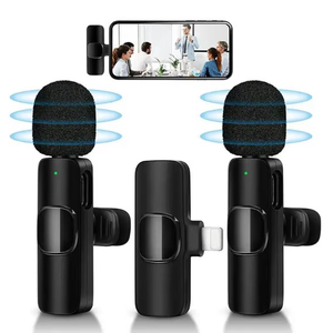 Microphone sans fil K9 2-en-1 TYPE C, mini micro-cravate pour diffusion en direct sur <span class=keywords><strong>YouTube</strong></span> et haut-parleur de téléphone portable – Approvisionnement direct usine - Product Image 1