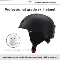 Casque de ski demi-coque Fengyu PC+EPS unisexe pour adulte, nouveau style transfrontalier, moulé, chaud, ventilé, sûr et personnalisable pour sports d'hiver