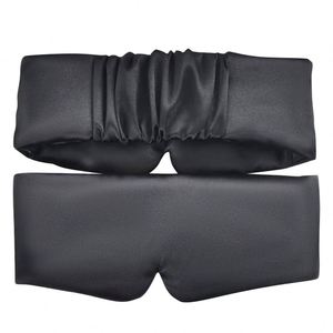 Masque de sommeil en satin de soie personnalisé avec logo, épais, occultant, à sangle réglable, adapté au sommeil sur le côté - Product Image 1