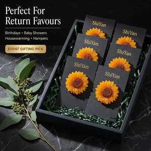 <span class=keywords><strong>Savon</strong></span> artisanal en forme de tournesol, <span class=keywords><strong>savon</strong></span> à la glycérine floral, hydratant, décoratif, coffret cadeau - Product Image 6