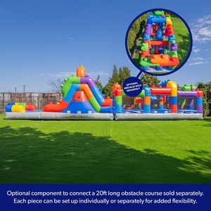 Vui Vẻ Lớn Ngoài Trời Gia Đình Trampoline Inflatable PVC Lâu Đài Bouncy Với Nước Vui Chơi Giải Trí Công Viên Chủ Đề Trượt Thiết Bị Giá Rẻ - Product Image 5