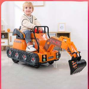 Auto de Juguete para Niños de 4 Ruedas con Batería, Excavadora Giratoria de 360° y Control Remoto para Edades de 2 a 13 Años, Unisex - Product Image 2