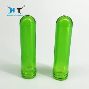 23g 20mm Neck Beauty Transparente grüne Farbe Kunststoff PET Kosmetik flaschen rohr Preform
