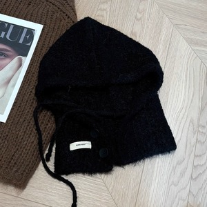 Chapeau Balaclava Automne Hiver Style Coréen Anti-âge Boucle Intégrée au Cou Protection des Oreilles Chaude Spandex/Polyester Fête - Product Image 6
