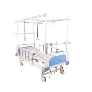 Peralatan Rumah Sakit 3 fungsi penjualan langsung pabrik 3 engkol tempat tidur traksi ortopedi Rumah Sakit Manual
