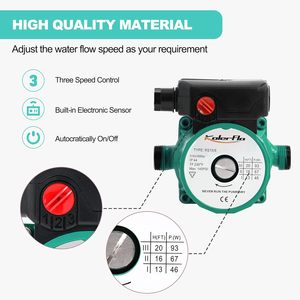 Pompe de circulation d'eau KolerFlo 3/4 pouce RS15/6 115V 60Hz pour système de chauffe-eau - Product Image 5