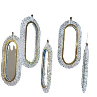 Nouvelle Décoration Suspendue Lumineuse en Forme d'Étoile à Cinq Branches, de Cœur, de Goutte d'Eau et de Lune, Mini Luminaire LED en Acrylique pour Chapelle et Mariage