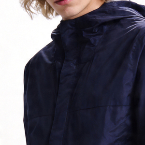 <span class=keywords><strong>Veste</strong></span> coupe-vent personnalisée pour homme, à capuche, printemps-automne, coupe classique, <span class=keywords><strong>bleu</strong></span> marine, <span class=keywords><strong>veste</strong></span> de sport avec logo pour les acheteurs de marques - Product Image 4