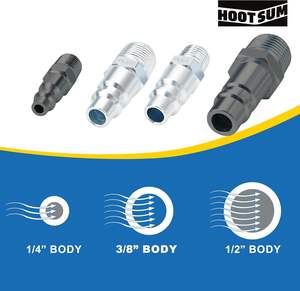3/8 alitair "ו-1/4" pt חוט פניאומטי-גוף "חוט מהיר להתחבר - Product Image 3