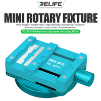 360 °   Alat Putar Mini untuk Motherboard RELIFE RL-601I, Penahan PCB, CPU, IC Chip, Harddisk, Jig BGA, Meja Putar, Penjepit, Penghilang Lem