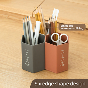 Oem/ODM bàn tổ chức Lưu trữ container nhựa Bút Chì Chủ văn phòng phẩm tổ chức dày chủ bút cho sinh viên - Product Image 4