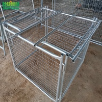 Clôture temporaire d'événement extérieur imperméable à prix fournisseur, cage à déchets, portail de chantier mobile amovible, sécurité en fer