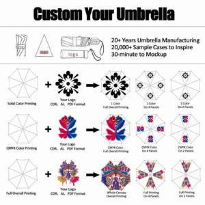 Parapluie promotionnel personnalisé avec logo, entièrement automatique, pliable en 3 sections, coupe-vent, anti-UV, pour cadeaux d'affaires, double armature en fibre de verre, diamètre 95 cm - Product Image 6