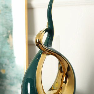 Commercio all'ingrosso a buon mercato accessori interni oro verde design di lusso <span class=keywords><strong>moderno</strong></span> di ceramica della decorazione della <span class=keywords><strong>casa</strong></span> - Product Image 3