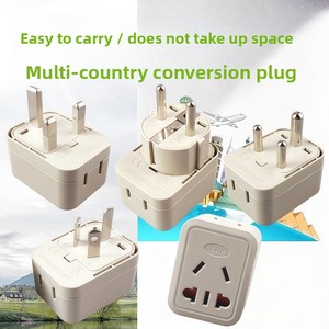Adaptateur de voyage Royaume-Uni vers prise <span class=keywords><strong>standard</strong></span> chinoise/européenne 2 ou 3 broches, prise de conversion domestique trois-en-un, certifié CE, intégré - Product Image 4