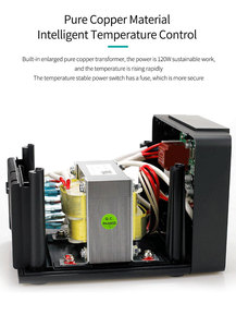 Stazioni dissaldanti per rilavorazione intelligenti originali TS1200A <span class=keywords><strong>120W</strong></span> stazione di saldatura per utensili senza piombo a riscaldamento rapido su Quick