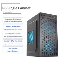 Assembly Full Tower Computer Case Desktop ATX ITX MATX Small Host Full Side Transparent Acrylic Business Office DIY Shell