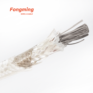 उच्च तापमान केबल 28wag सफेद ब्रेएडेड केबल मिमा फाइबरग्लास हीटिंग के लिए इन्सुलेट विद्युत तार. विश्वसनीय निर्माता - Product Image 2