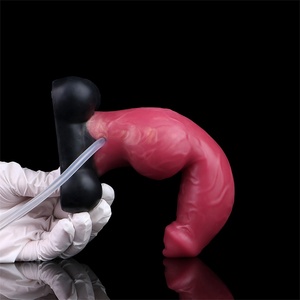 Squirting Inflatable Soft Silicone Anal Plug Ejaculating Adult Sex Toys with Strong Suction Cup Animal <b>Dildo</b> Suitable for Women - Product Image 6