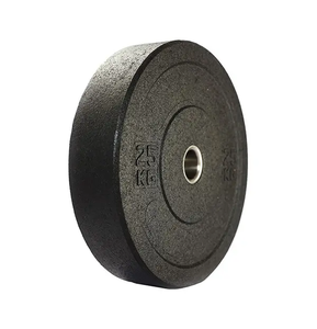 Power Training Crumb Hi Temp Bumper <strong>Rubber</strong> <strong>Weight</strong> <strong>Plate</strong> Black with Color Star Customized Logo - Product Image 1