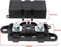 Boîtier de fusibles Lc300, composant de bloc de fusibles, porte-fusibles électrique automobile 250A, Mersen Classe T, kit de fusibles pour voiture, type échelle