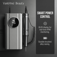 Stylo perceuse à ongles sans fil professionnel 45000 tr/min, rechargeable, en aluminium, lime à ongles électrique, OEM ODM, vente en gros