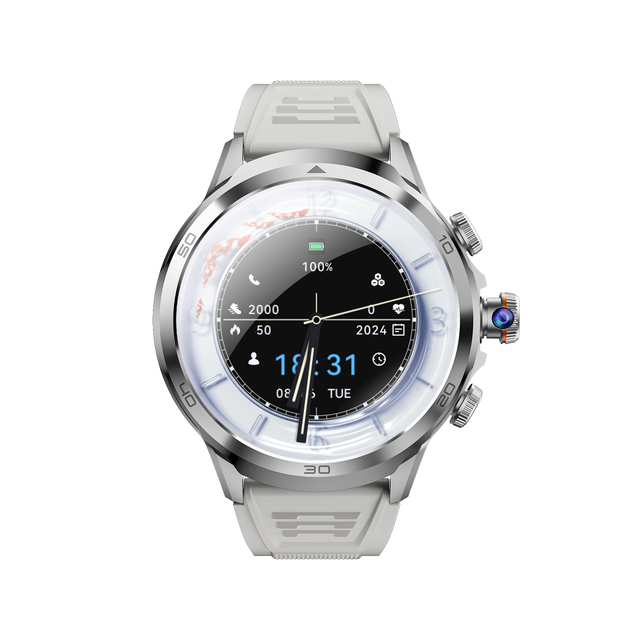 1.95 Inch HD Round Screen H19 4G Watch With Side Camera With GPS 3+32GB RAM Super Long Battery Life Sports Men's Smartwatch