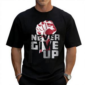 T-shirt Homme Classique Décontracté Vintage en Coton à Manches Courtes Imprimé 180 Grammes Respirant Écologique Vente en Gros États-Unis - Product Image 1