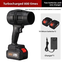 Mini sèche-cheveux turbo électrique sans fil 21V Souffleur de feuilles puissant pour le dépoussiérage et le bricolage avec batterie