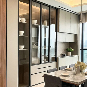 Tủ bếp hợp kim nhôm với tay cầm kim loại chi tiết cổ điển, chất liệu hiện đại: kho lưu trữ ăn uống vượt thời gian - Product Image 5