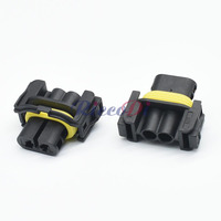 2 Pin 2.8 Series Car Headlight Waterproof Electric Wire Socket AC Assembly Harness Sealed Connector Auto Parts Adapter