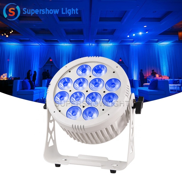 Waterproof Outdoor Ip65 12x18W RGBWA+UV 6 in 1 APP Wireless DMX Battery Powered Led Par Dj Uplights