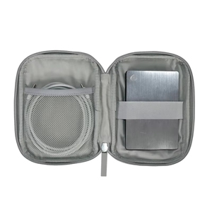 PU Zipper Scissors Storage Box with Earthquake-Resistant Compartment <b>Super</b> Soft Material UKEY Charging Treasure Storage - Product Image 2