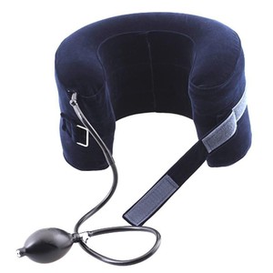 Dispositivo de tracción cervical Fish Leap, soporte inflable para el cuello para uso doméstico, dureza media, color morado - Product Image 3