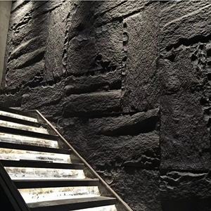 Pannello Murale Decorativo 3D in Poliuretano Nero, Impermeabile e Ignifugo, Effetto <span class=keywords><strong>Roccia</strong></span> Artificiale Ecologica - Product Image 2