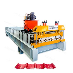 Machine de production de tôles de toiture <span class=keywords><strong>IBR</strong></span> en Chine avec moteur, pompe et boîte de vitesses pour une production efficace et durable de tôles de toiture répondant aux normes de construction locales - Product Image 5