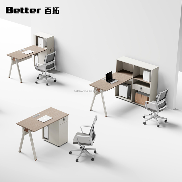 Wooden School Office Desk with Durable Wood Construction Easy Assembly Modern Design for 1 Person Apartment or Home Office Use
