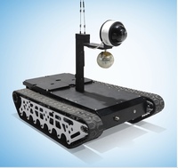 Châssis de robot tout-terrain, châssis de robot à chenilles, robot à grande vitesse 10 km/h, plateforme de robot UGV