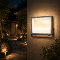 Projecteur LED OUTLUX E037 100W en aluminium haute luminosité, étanche IP65, pour entrepôt et éclairage extérieur