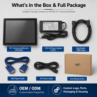 Sistem POS Restoran/Toko Longfly 15 Inch, Tablet Menu Elektronik Layar Sentuh Kapasitif Windows