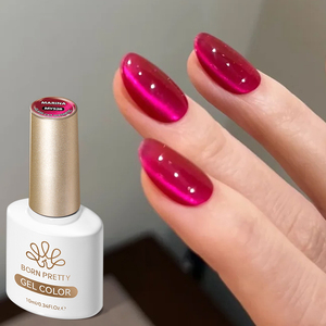 BORN PRETTY Vernis à ongles gel effet œil de chat ultra-brillant, faible odeur, double poudre magnétique œil de chat, gel cristal ultra-brillant effet œil de chat - Product Image 1