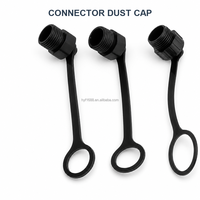Cubiertas Protectoras para Conectores Macho y Hembra M8/M12, Tapas Antipolvo Roscadas de Plástico Impermeables IP67