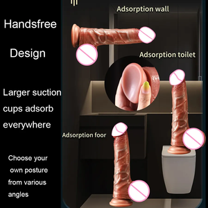 Оригинальный заводской 12-дюймовый реалистичный вибратор-фаллоимитатор с дистанционным управлением, из мягкого силикона, для женщин - Product Image 3