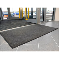 Tapis d'entrée robuste en polyester côtelé rayé lavable – Protégez votre sol – Tapis de bienvenue