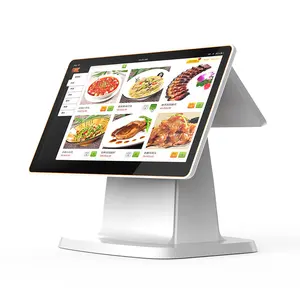 China 15.6 Inch Computer Pos Systeem Touch Monitor Display Alles In Een Pos Terminal Android Kassa Machine Voor Wederverkoop