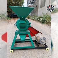 Moulin à maïs manuel pour la transformation des céréales en petite exploitation agricole, avec fonctionnement manuel pour le maïs, le blé et la préparation d'aliments pour volailles