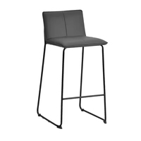 Chaises de bar élégantes au design européen moderne en cuir PU pour salle à manger et salon, chaise haute de comptoir – Offre spéciale