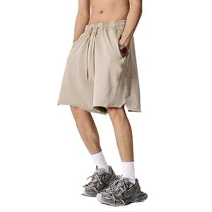 กางเกงขาสั้นลำลองผ้าฝ้ายแท้ 100% สไตล์สปอร์ต มีเชือกผูกเอว หลายสี ทรงหลวม กางเกงกีฬา กางเกงขาสั้นผู้ชาย ขายส่ง - Product Image 1