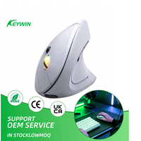 Mouse Vertikal Nirkabel 2.4G Khusus Tangan Kanan, Mouse Ergonomis Nirkabel 2.4G Mode Ganda dengan Tombol Senyap, Mouse Ergo Kantor