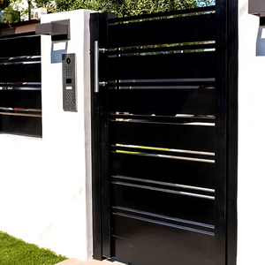 Clôture en aluminium à piquets, modèles à sommet plat et à sommet rond, revêtement en poudre blanche pour jardin, maison, patio, allée - Product Image 3